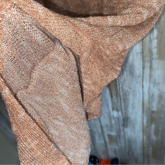 Lane Bryant Tan Metallic Shimmer Blouse - Picture 2 of 5